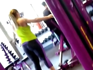 cute chubby great ass working out planet fitness spandex