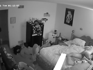 hot couple fucking in bedroom hacking cam