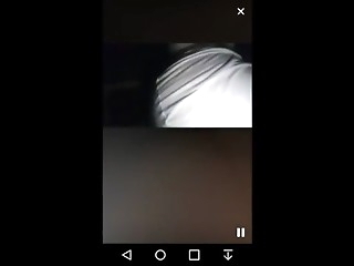 lightskin ebony plays with boobs, ass & pussy on periscope