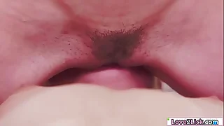 Hot 18yo facesits blonde bff on her bed