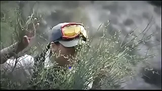 Jennifer Love and Emili Doll Has an Outdoor 3 Way with Blowjobs as Voyeur Looks On