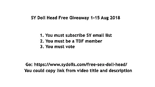 Win Free SY Sex Doll Head Time Limit 15&sol;8&sol;2018 &vert; https&colon;&sol;&sol;www&period;sydolls&period;com&sol;free-sex-doll-head&sol;