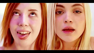 Real Life Hentai - Bukkake - Lottie Magne and Lika Star ride huge dildos with huge Creampie HNT041